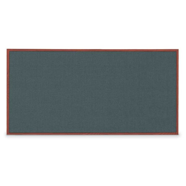 Combo Board, 72"x48", Satin Frame/Black Porcelain & Rubber